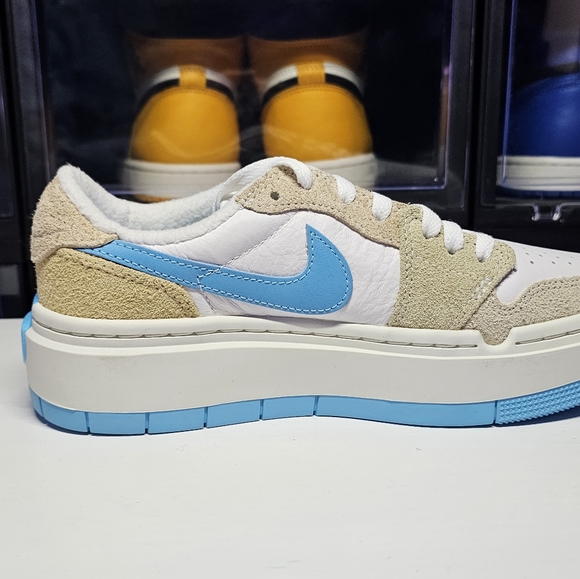 Womens 7 US Nike Air Jordan 1 Retro Low Elevate Platform Salt Lake SE - Picture 2 of 5